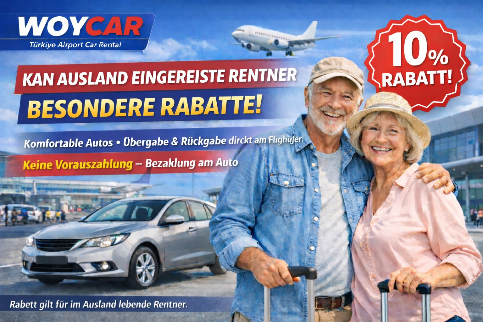 WOYCAR – 10 % Rabatt für Rentner