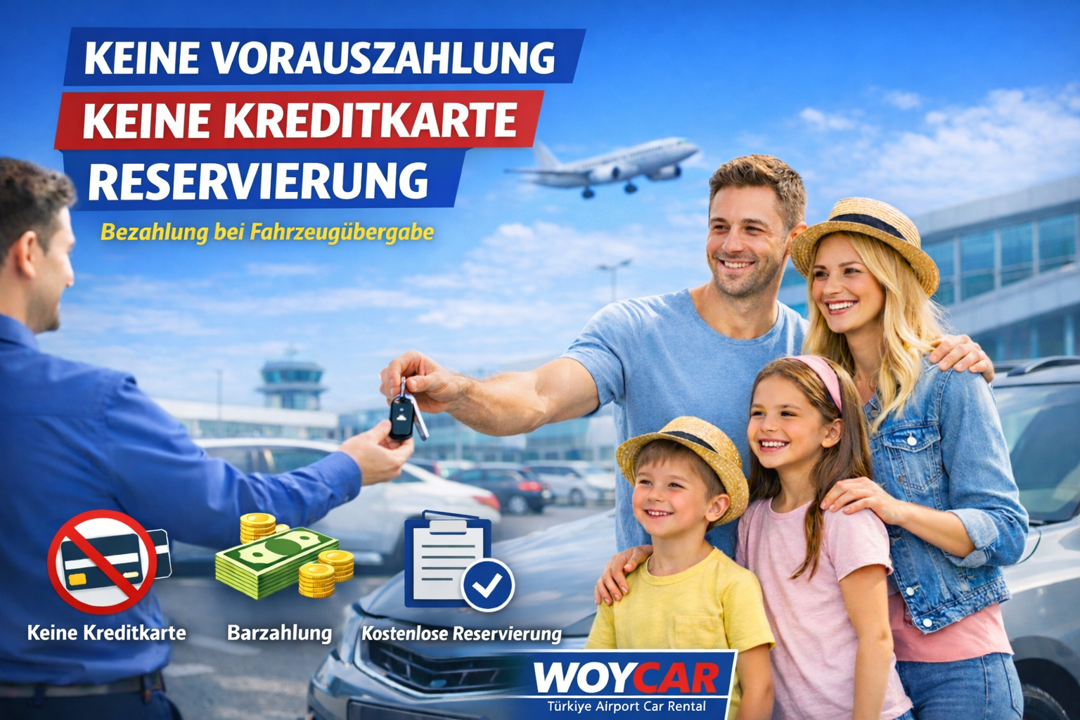 WOYCAR – Reservierung ohne Kreditkarte